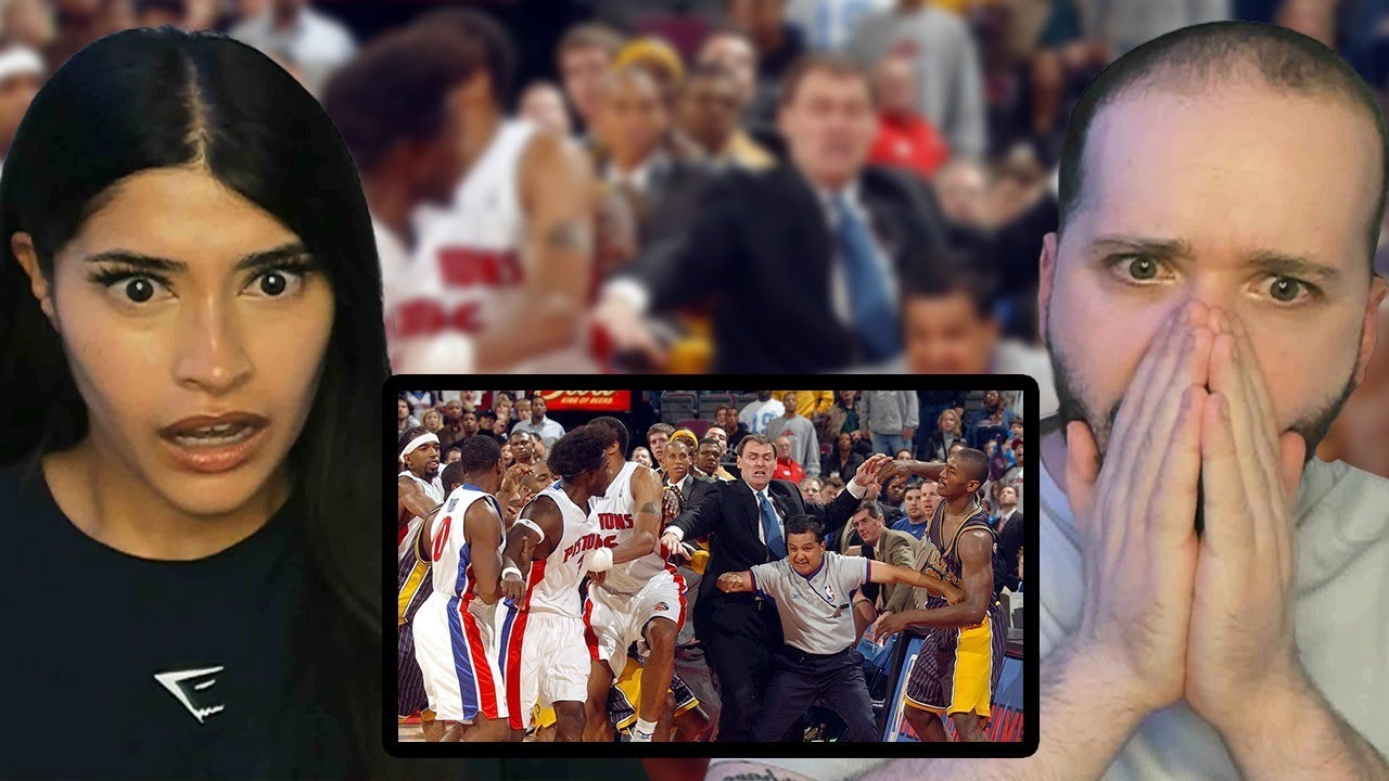 Brits React to Pacers vs Pistons Brawl 2004 