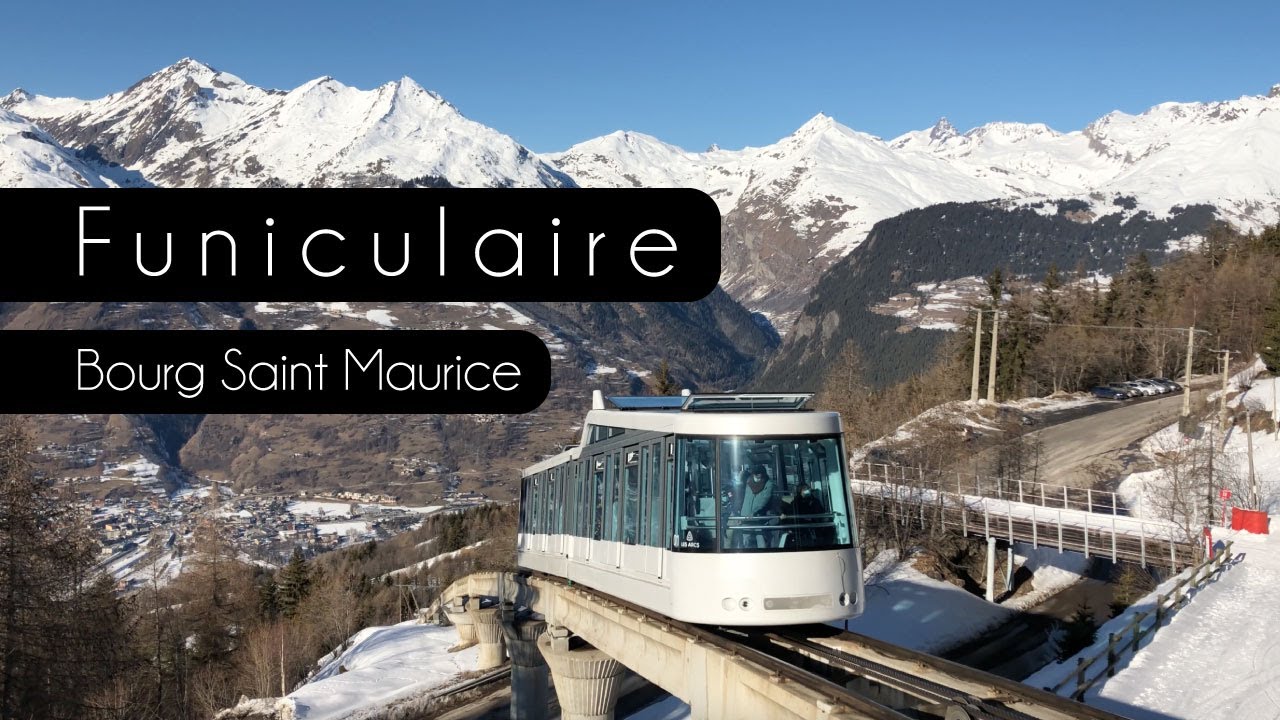 Funiculaire - Bourg Saint Maurice - Arc 1600 - Les Arcs - winter 2022 - France - Alps
