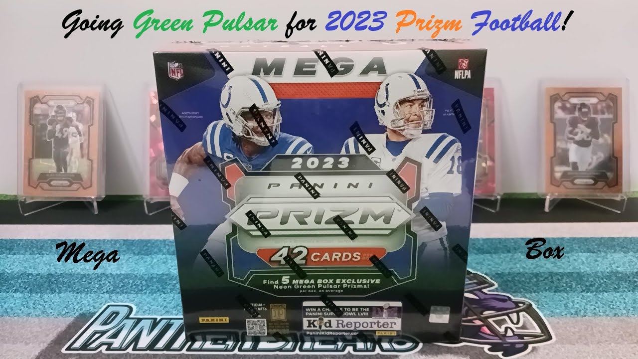 2023 Prizm Football Mega Box Walmart Version! Really Nice Green Pulsar! 💚