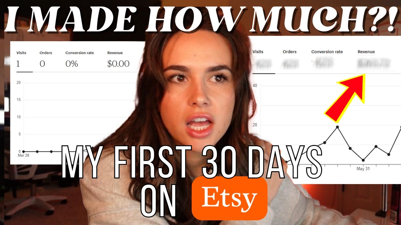 Мой первый месяц продажи цифровых загрузок на Etsy | Как я добился продажи в первый же день! Моя ...