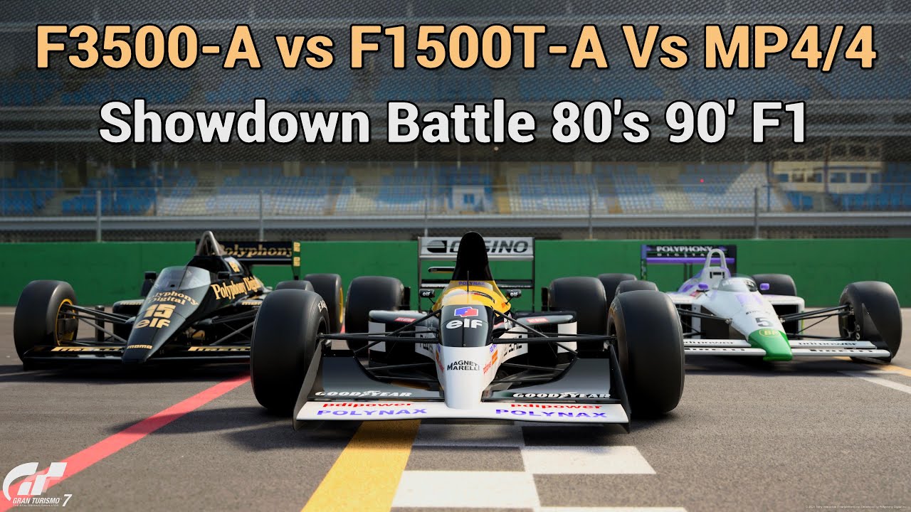 Gran Turismo 7 | Showdown Battle F1 80' & 90' - F3500-A Vs F1500T-A & MP4/4 [PS5Pro]