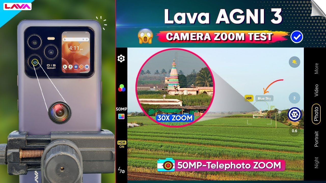Lava Agni 3 Camera Zoom Test | 30X - SuperZOOM Camera Video Test | Lava Agni 3 Camera Test