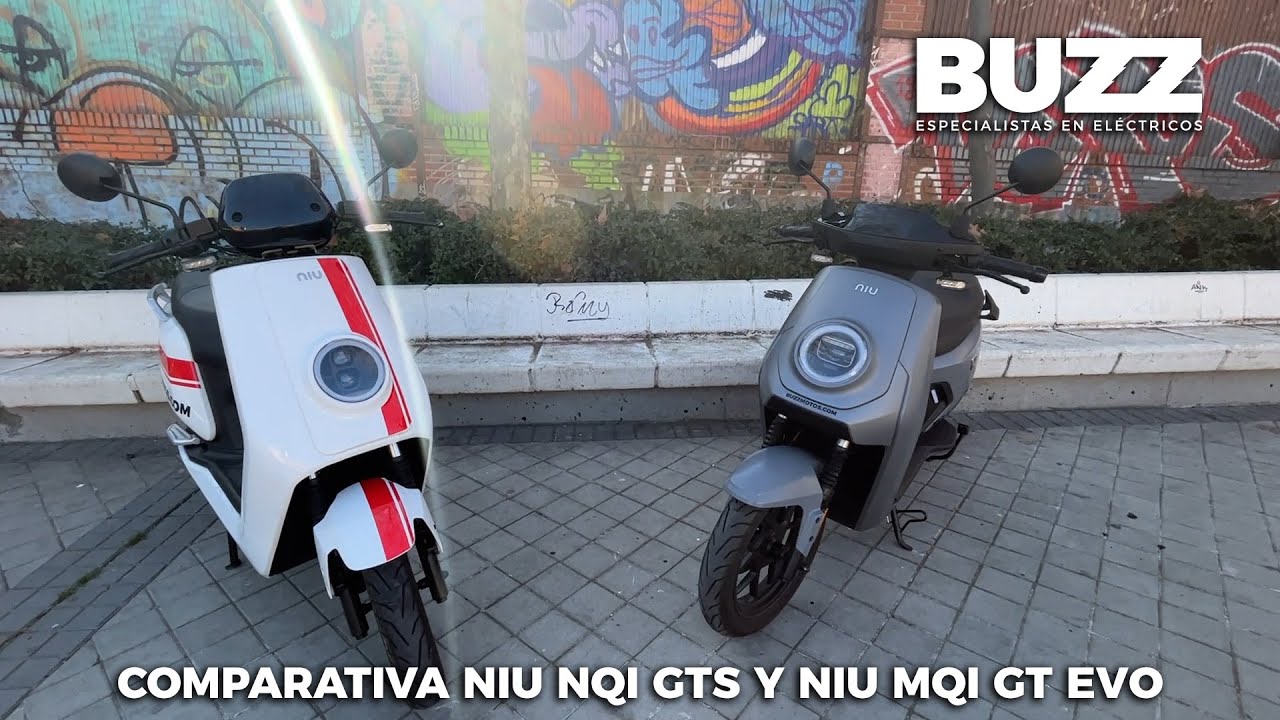 Comparativa motos eléctricas Niu. Modelo NQi GTS y MQi GT Evo 