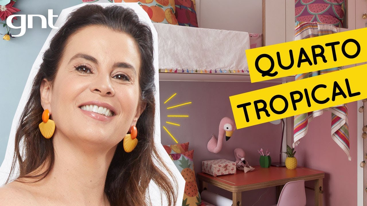Inspiração de quarto de criança com tema tropical | Decoração Infantil | Leila Bittencourt