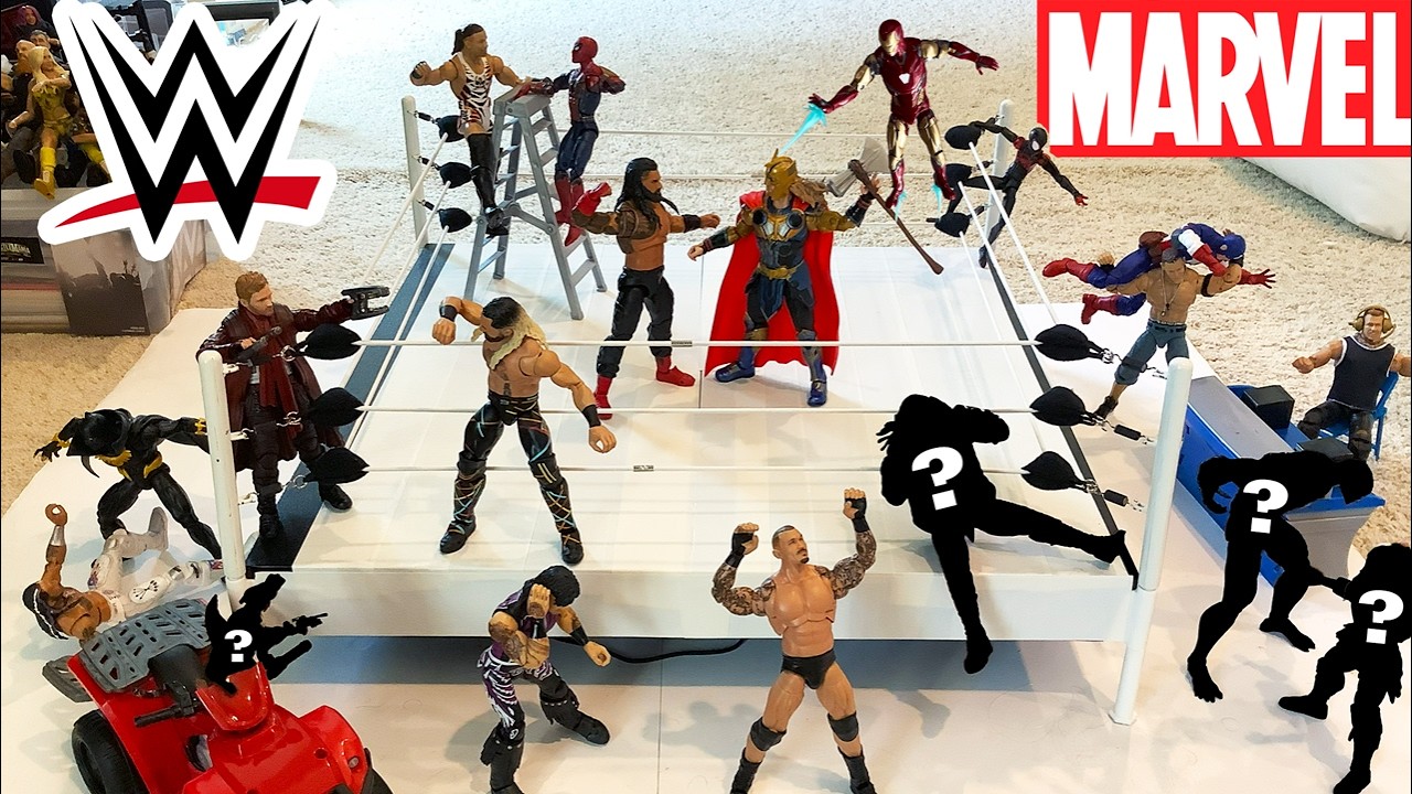 MARVEL VS. WWE Stop Motion Battle