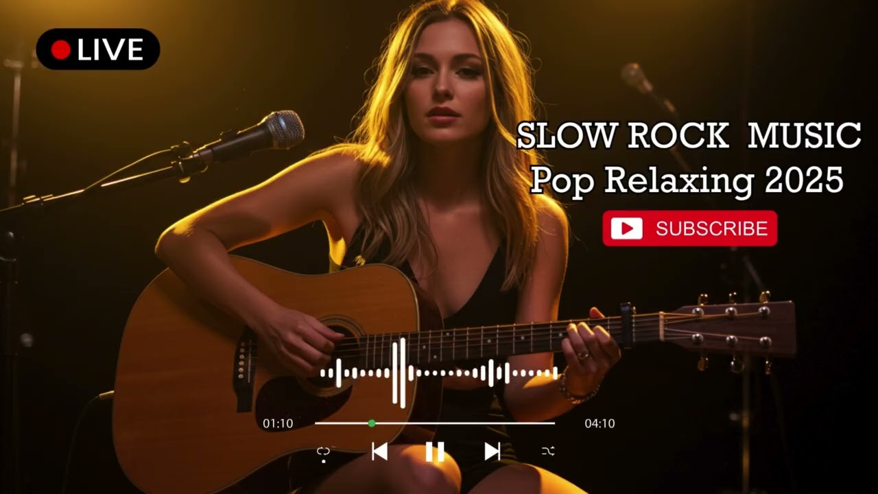 Golden Hour Slow Rock Love Songs 2025 | Soothing Vocals for Relaxing Moments
