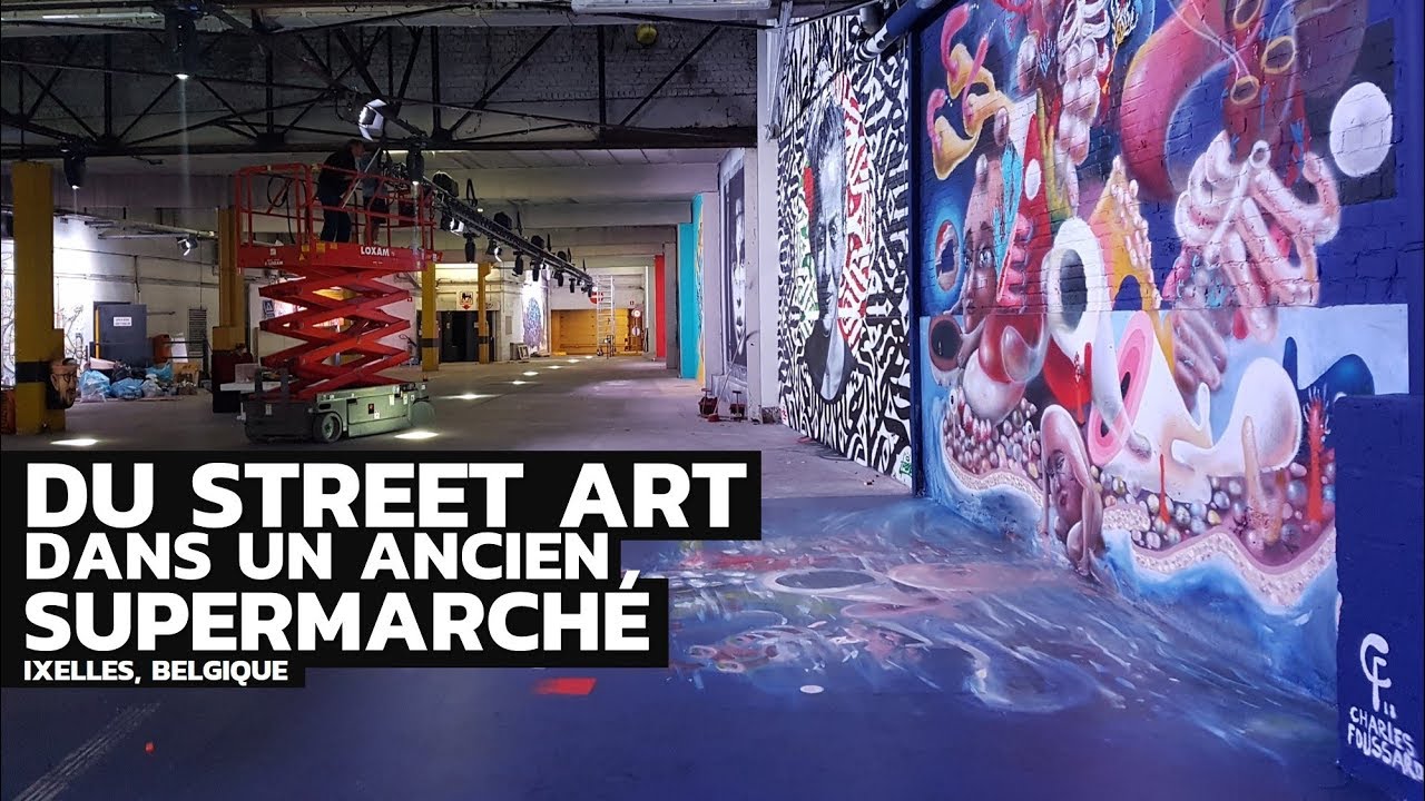 Du Street Art dans un ancien Supermarché