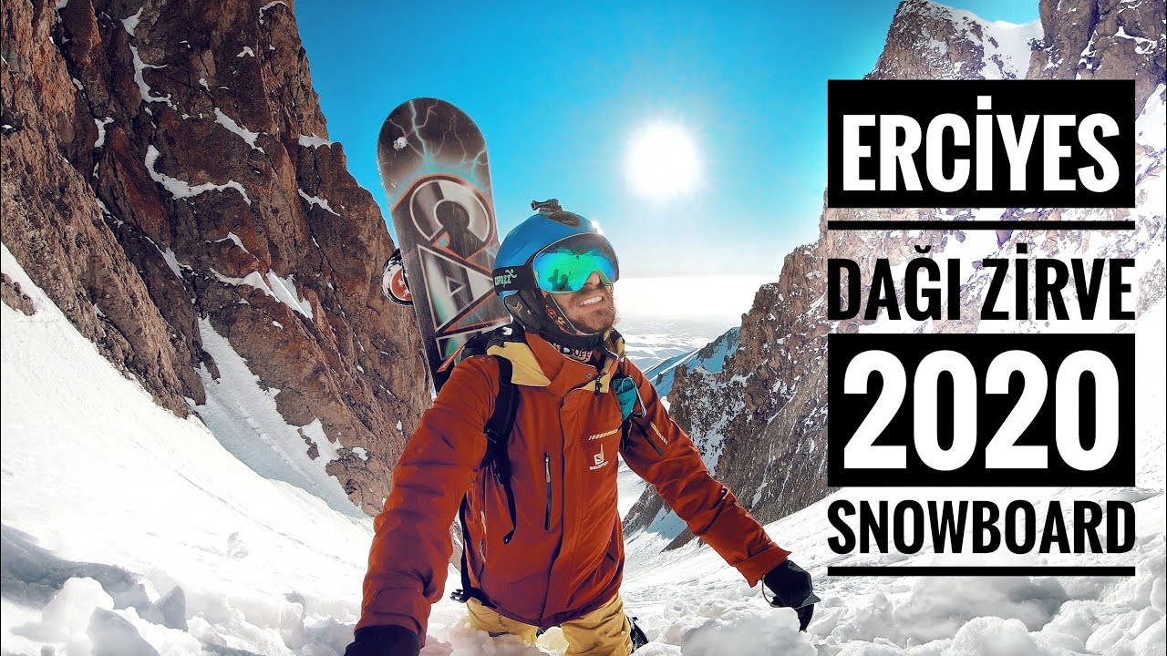 Zirveden Snowboard ve 12 Saatlik Zorlu Tırmanış 2020 || FPV Drone Düşürdük || Erciyes Dağı Zirve