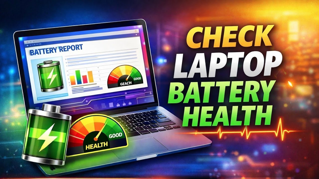 How to Check Laptop Battery Health in Windows | CMD Battery Report Trick (Windows 10/11)