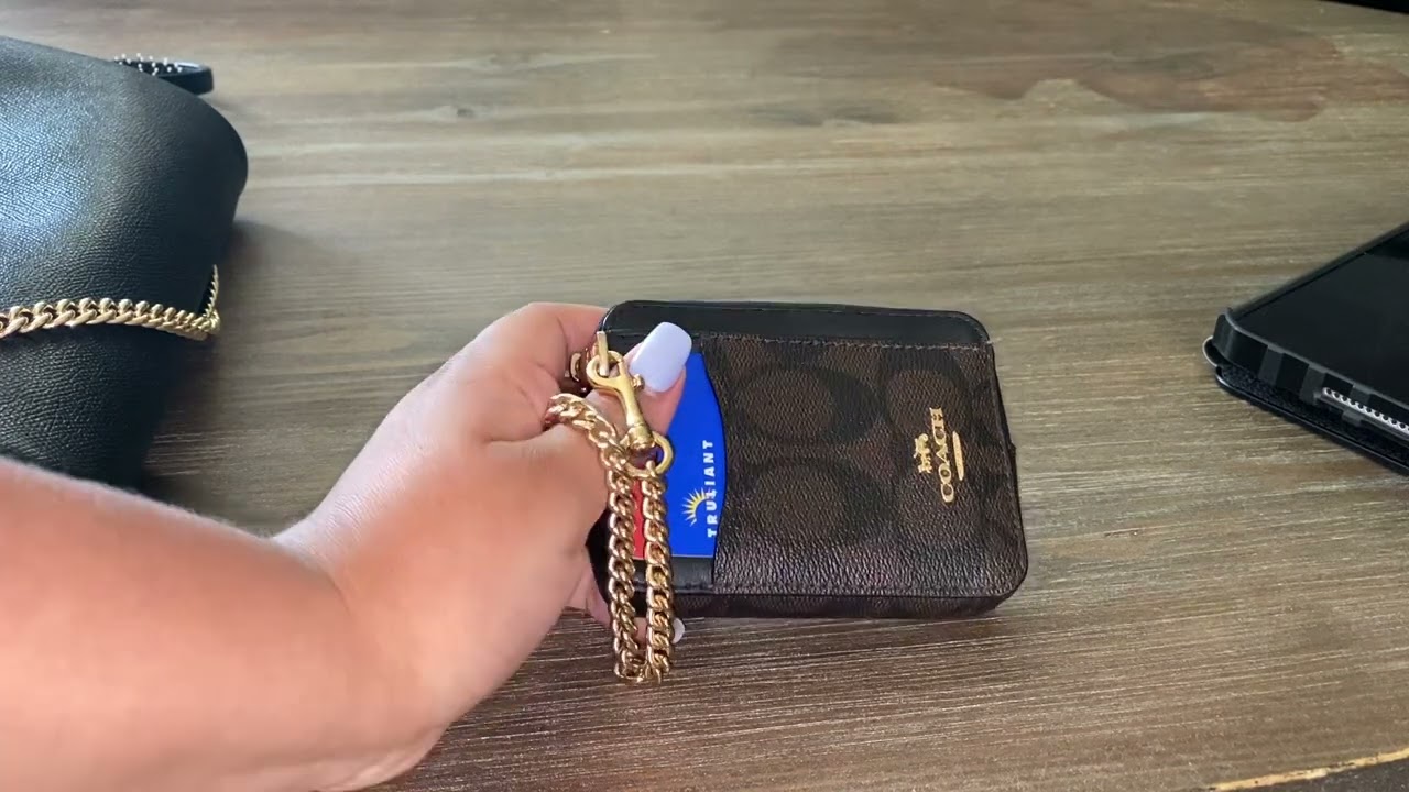 Coach Zip Card Case