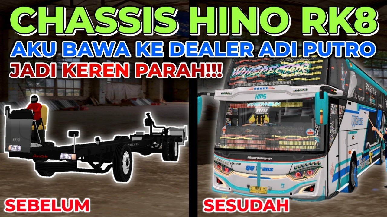 Modal Chassis Bus!! Ayo Kita Bawa ke Karoseri Adi Putro & Jadikan Bus Keren Full Strobo!!