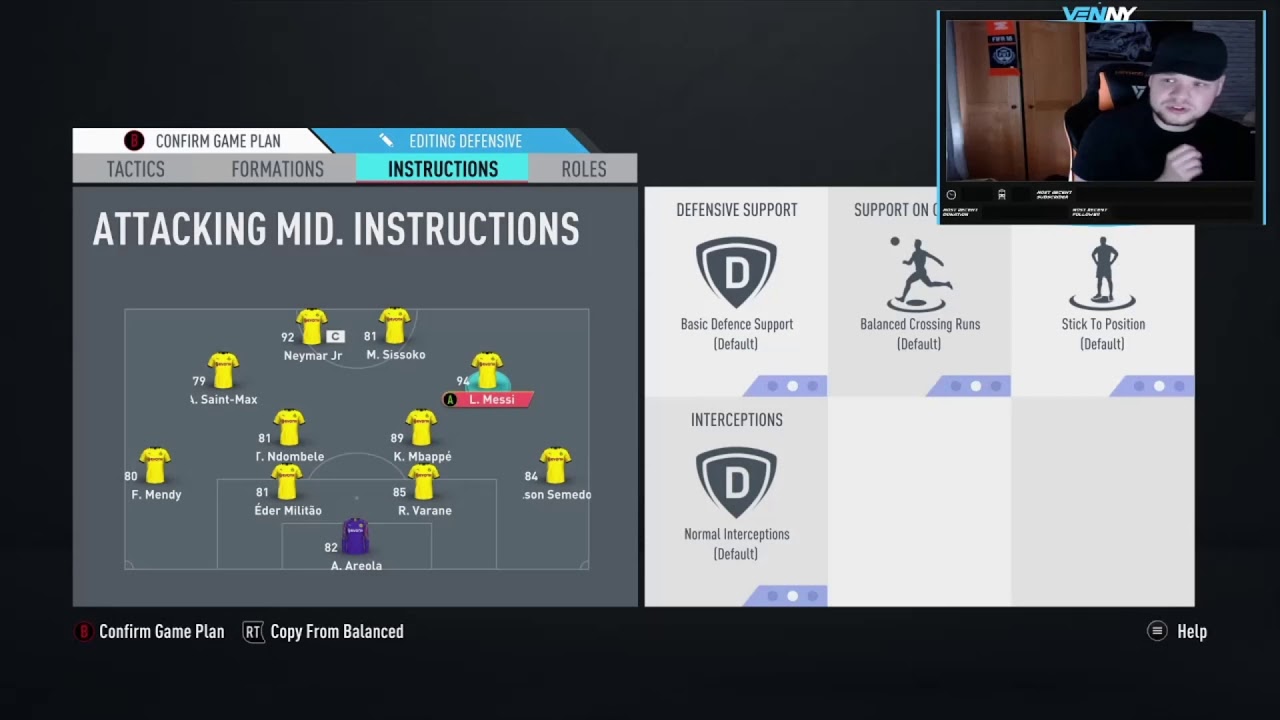 THE 4222 FORMATION GUIDE - FINDING THE RIGHT CUSTOM TACTICS & PLAYER INSTRUCTIONS - FIFA 20