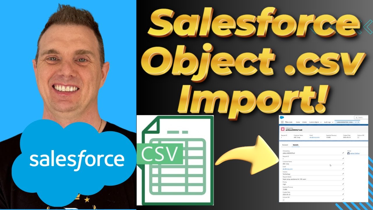 How to create a Custom Object in Salesforce using a spreadsheet (.csv) | Schema Builder