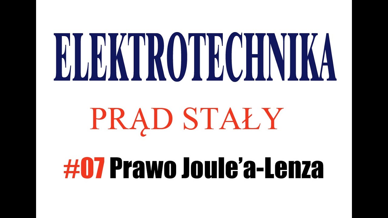 Prawo Joule'a Lenza