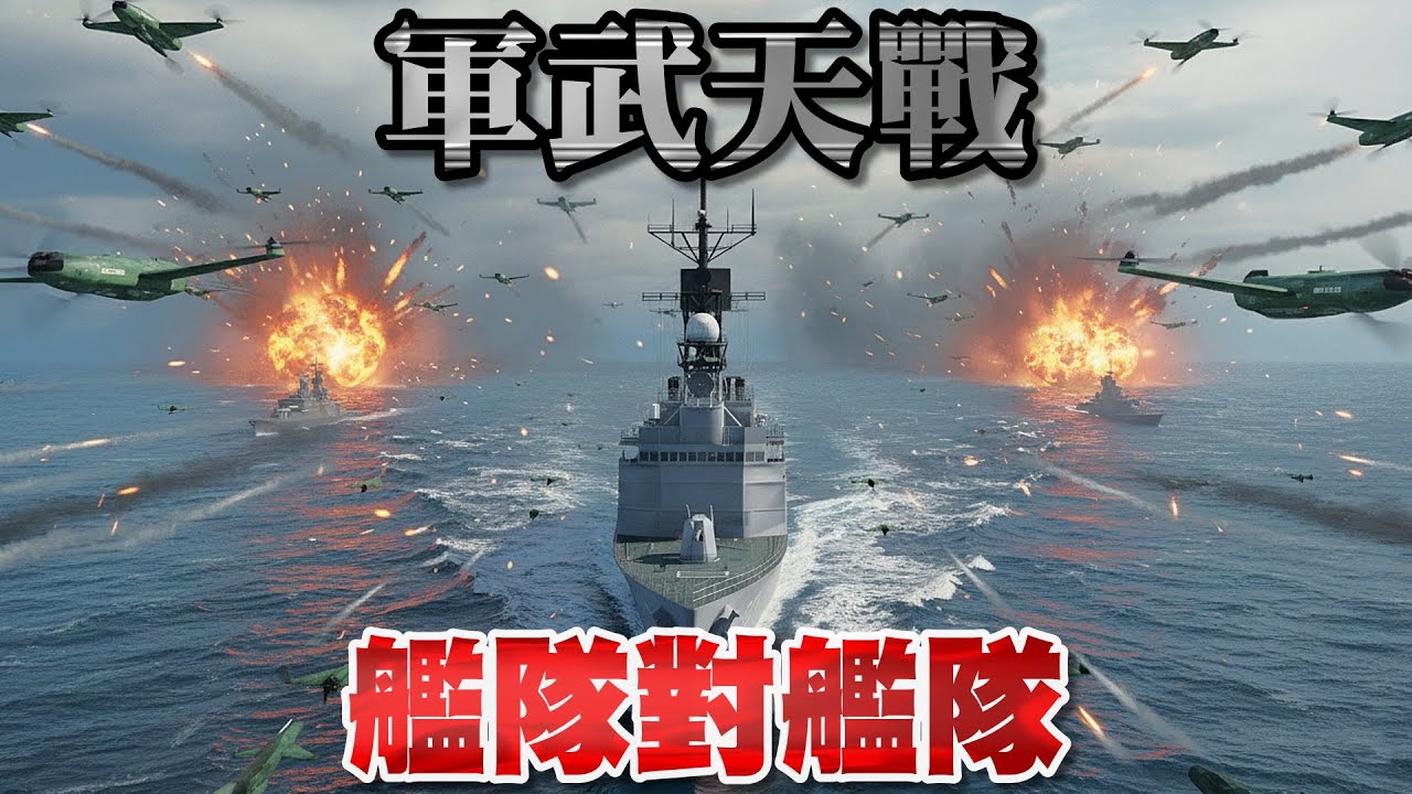 艦隊對艦隊 - 台海世紀大決戰！共軍東海艦隊全軍壓境，台灣海軍全力迎擊 解放軍不惜血本 共軍無人機蜂群來襲！中華民國海軍祭出秘密武器反擊」誓與共軍拼到最後一艦一兵 》軍武天戰