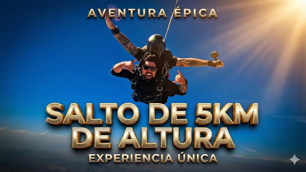 Primer salto en PARACAÍDAS! Mas de 5 kilómetros de altura!! Algo salió mal? 