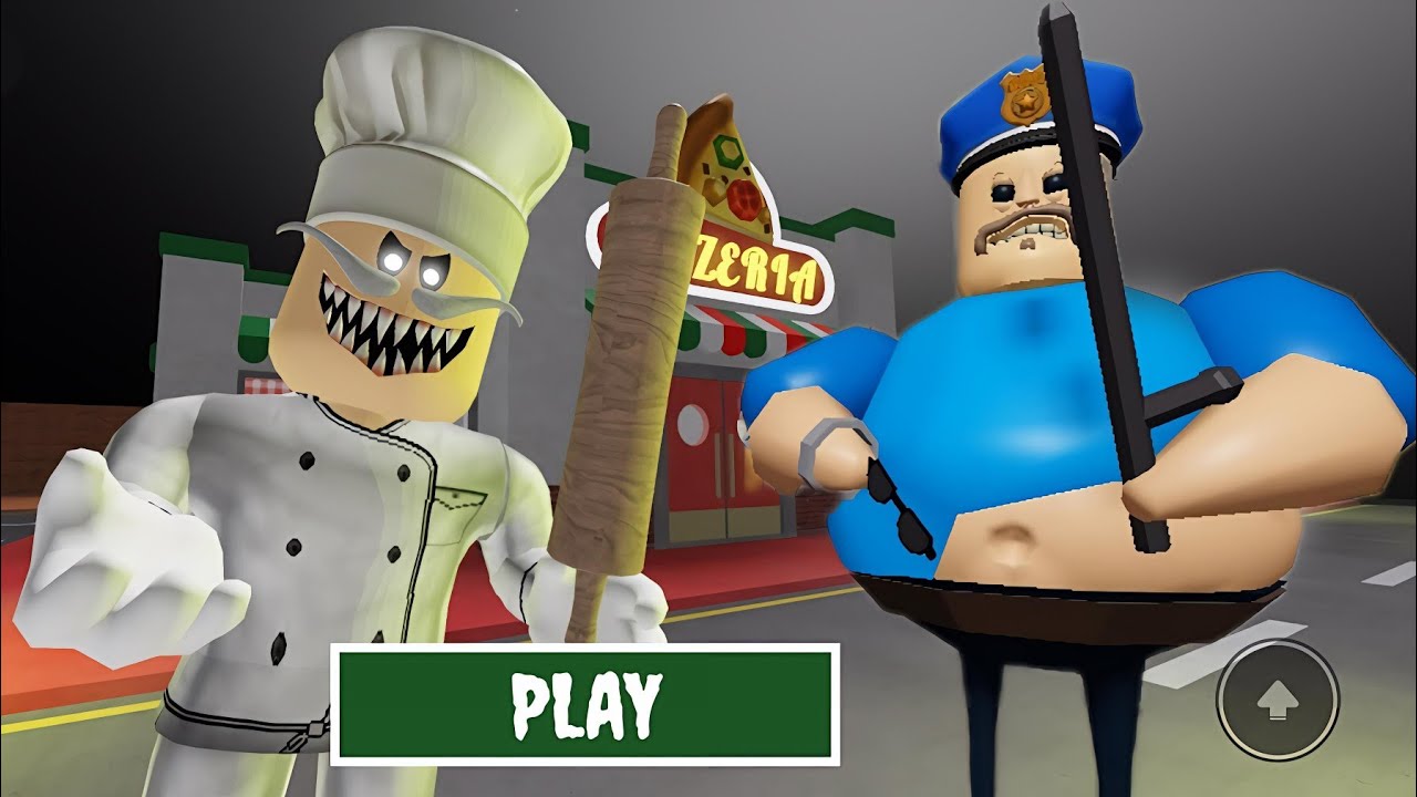 🔥 HARD MODE Challenge! Papa Pizza’s Obby + Barry's Prison Run (OBBY) Gameplay Walkthrough NoDeath 4K