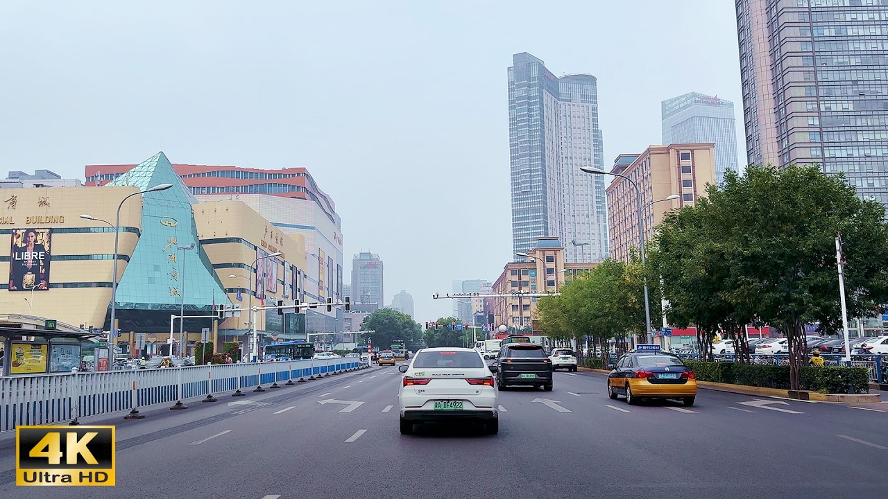 Shijiazhuang 4K HDR - Driving Downtown - 