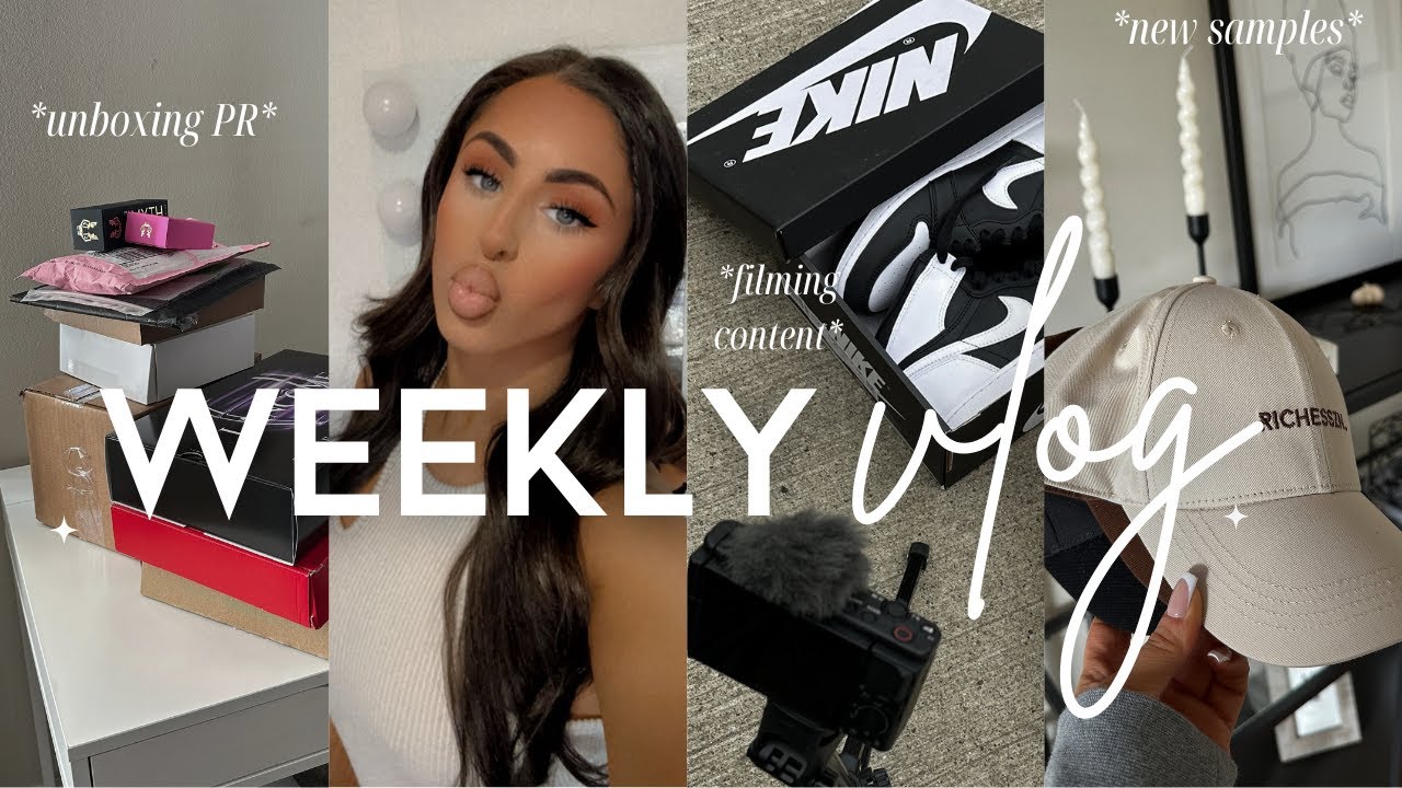 WEEKLY VLOG | stress levels are high, unboxing PR, champs content, new samples, vet visits + more