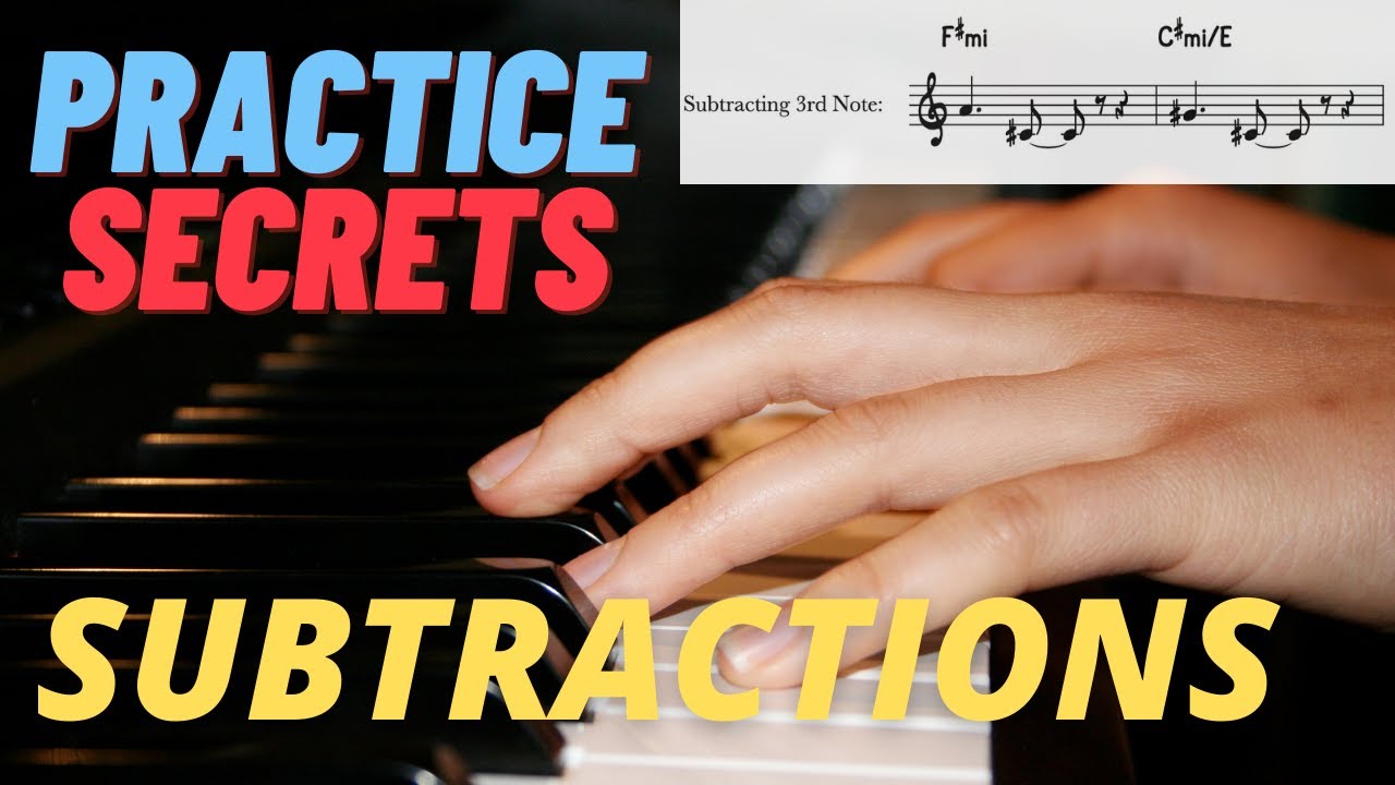 Subtractions - Piano Practice Tip for Syncopation and Hand Independence