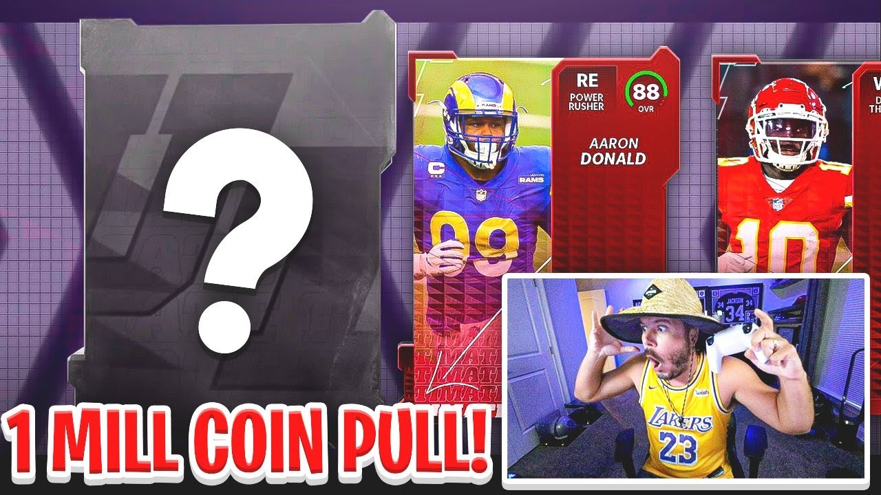I PULLED A CARD WORTH OVER A MILLION COINS! BEST MADDEN 22 PACK OPENING