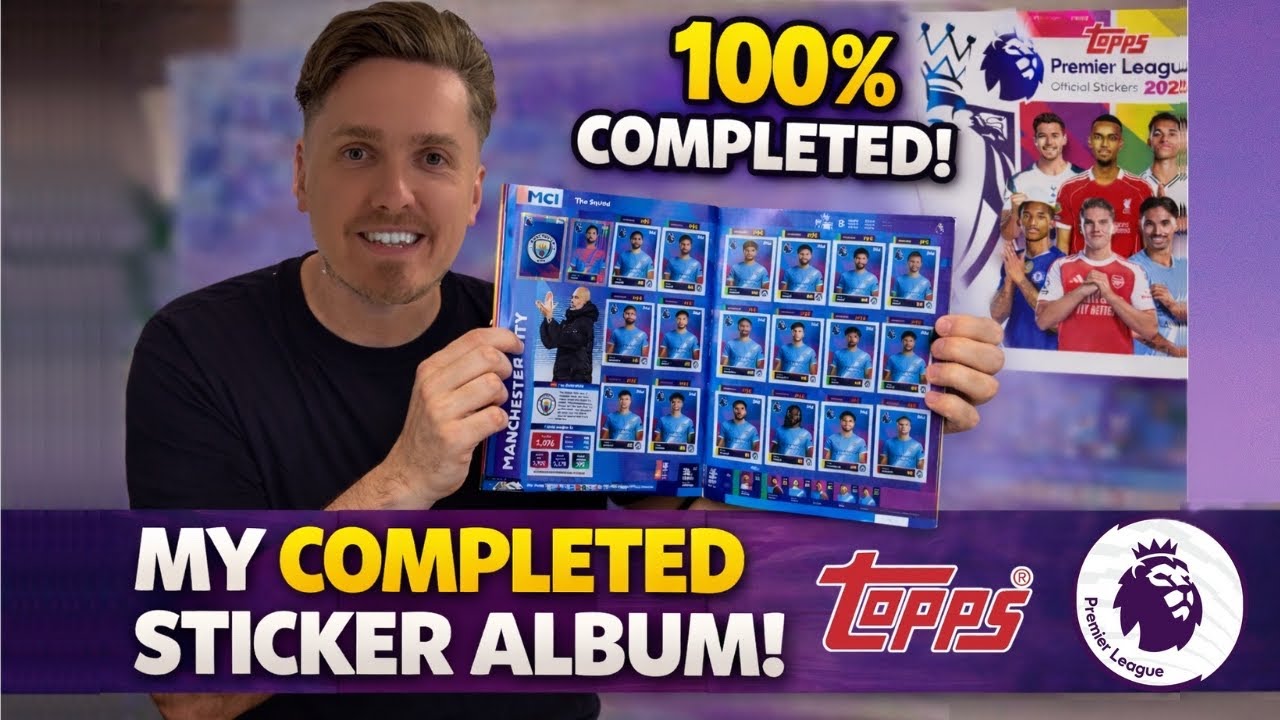 ОБНОВЛЕНИЕ АЛЬБОМА! 100% полный альбом с наклейками Topps Premier League!
