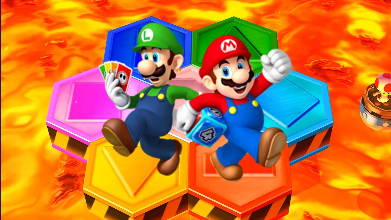 Mario Party The Top 100 - Who's Unlucky? -  Mario vs Luigi vs Wario vs Yoshi