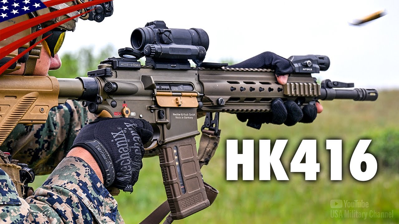 U.S. Marines Train with Foreign Rifles – HK416, HK G3, EF88, F2000