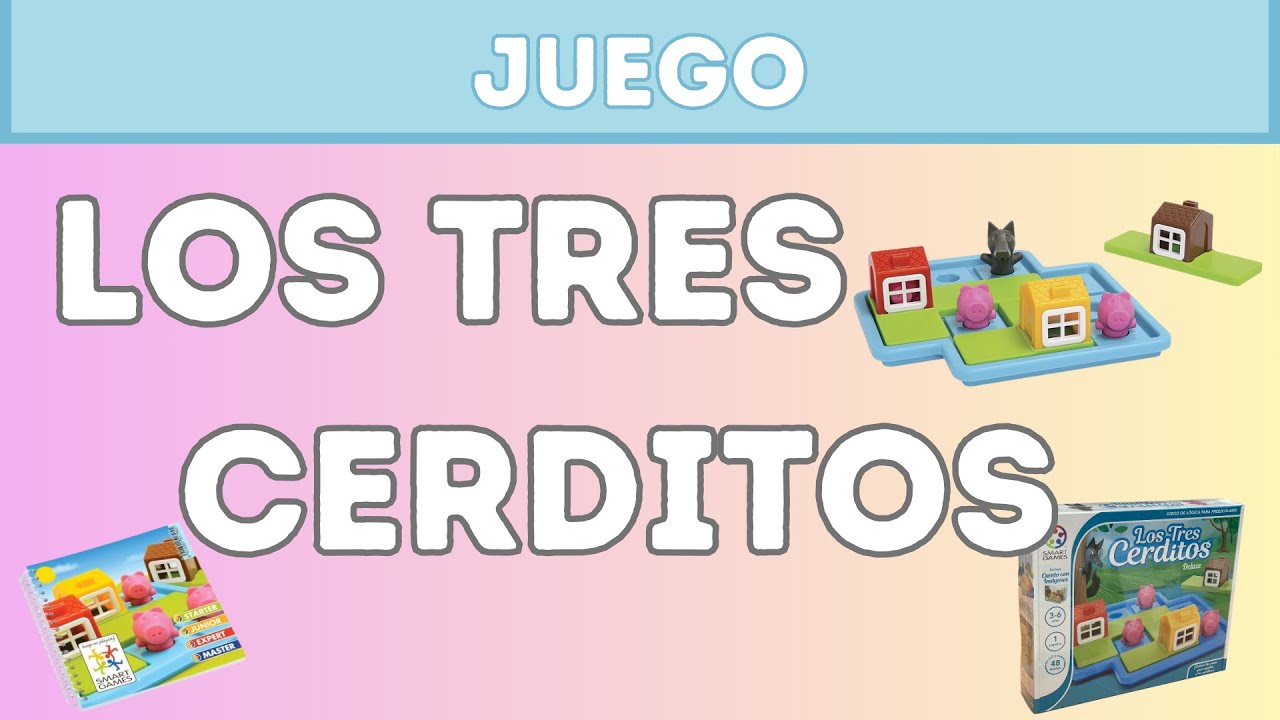 Cómo jugar Los Tres Cerditos 🐷 Juego de lógica SmartGames