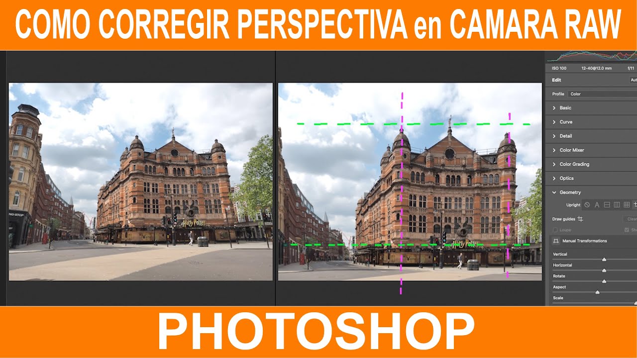 CORREGIR PERSPECTIVA | CAMARA RAW