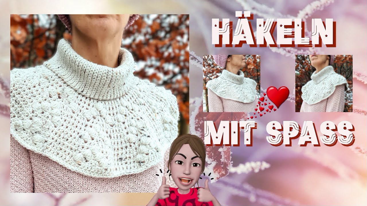 👉 MOLLIG WARM UND PRAKTISCH 👈Lass uns EINEN ROLLKRAGEN SCHAL 😍 zusammen häkeln 🧶🧶🧶