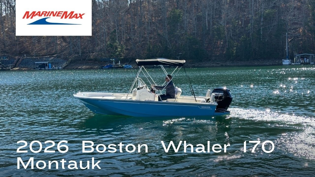 Boston Whaler 170 Montauk 2026 года выпуска | MarineMax Lake Lanier
