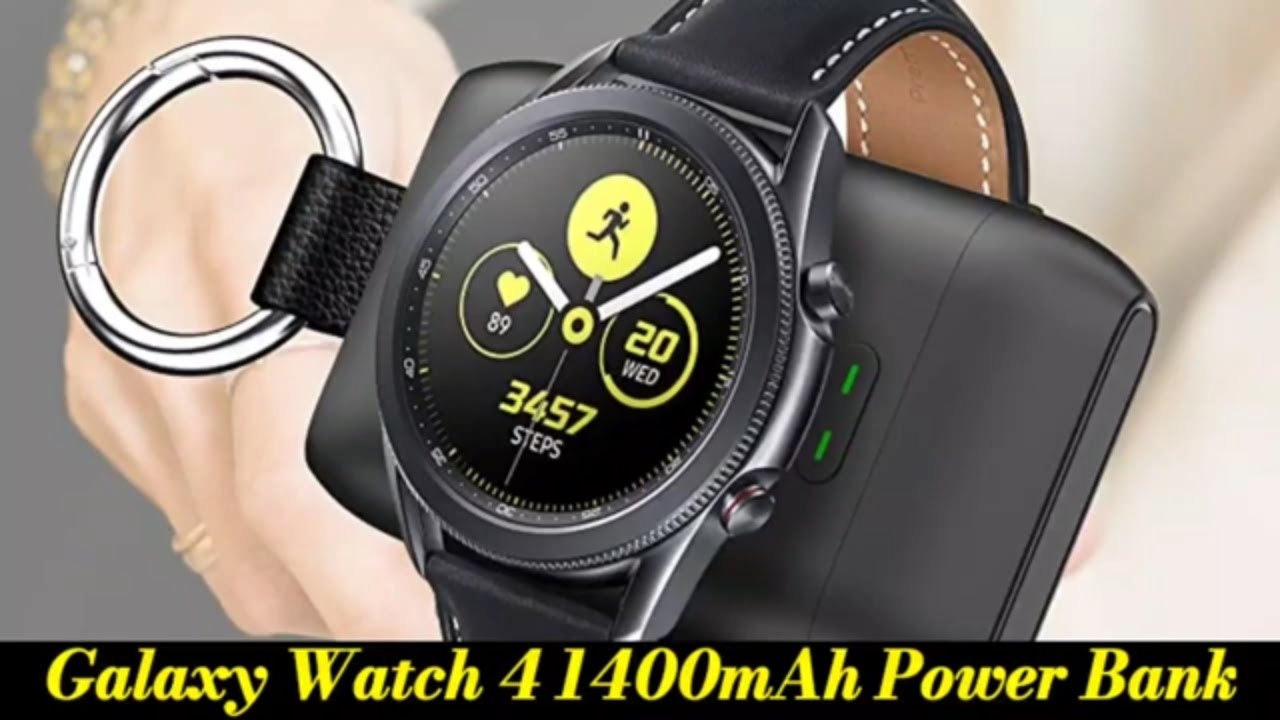 Portable Wireless 1400mAh Power Bank For Samsung Galaxy Watch 4, Galaxy Watch 3, And Gear S3