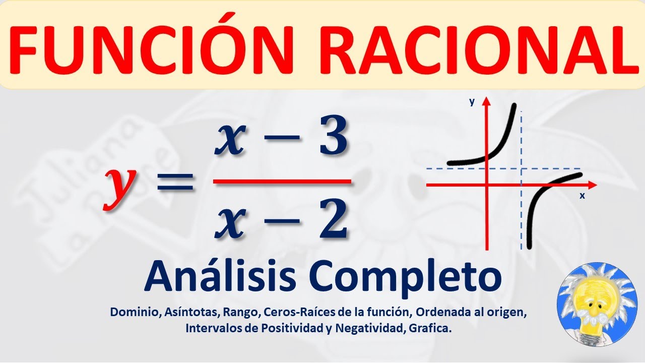 FUNCI&Oacute;N RACIONAL An&aacute;lisis Completo: Dominio, rango, ceros ra&iacute;ces funci&oacute;n, intervalos de C+ y C-