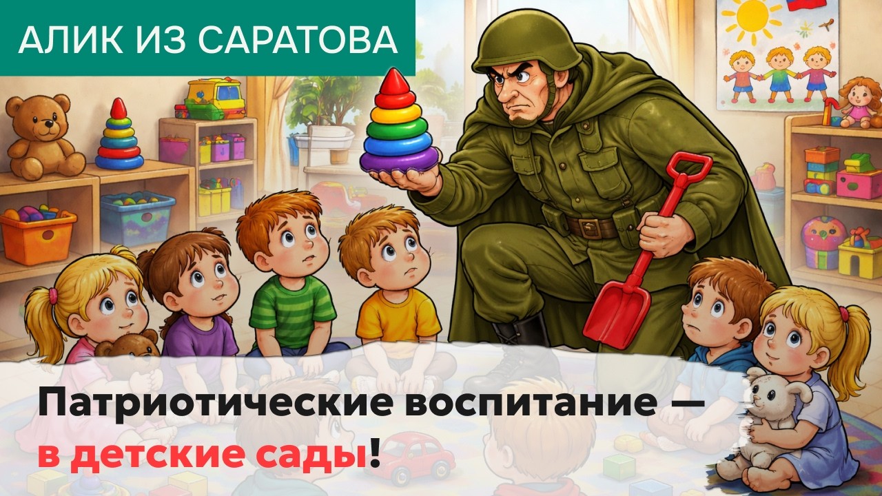 Patriotic education in kindergartens! Alik from Saratov