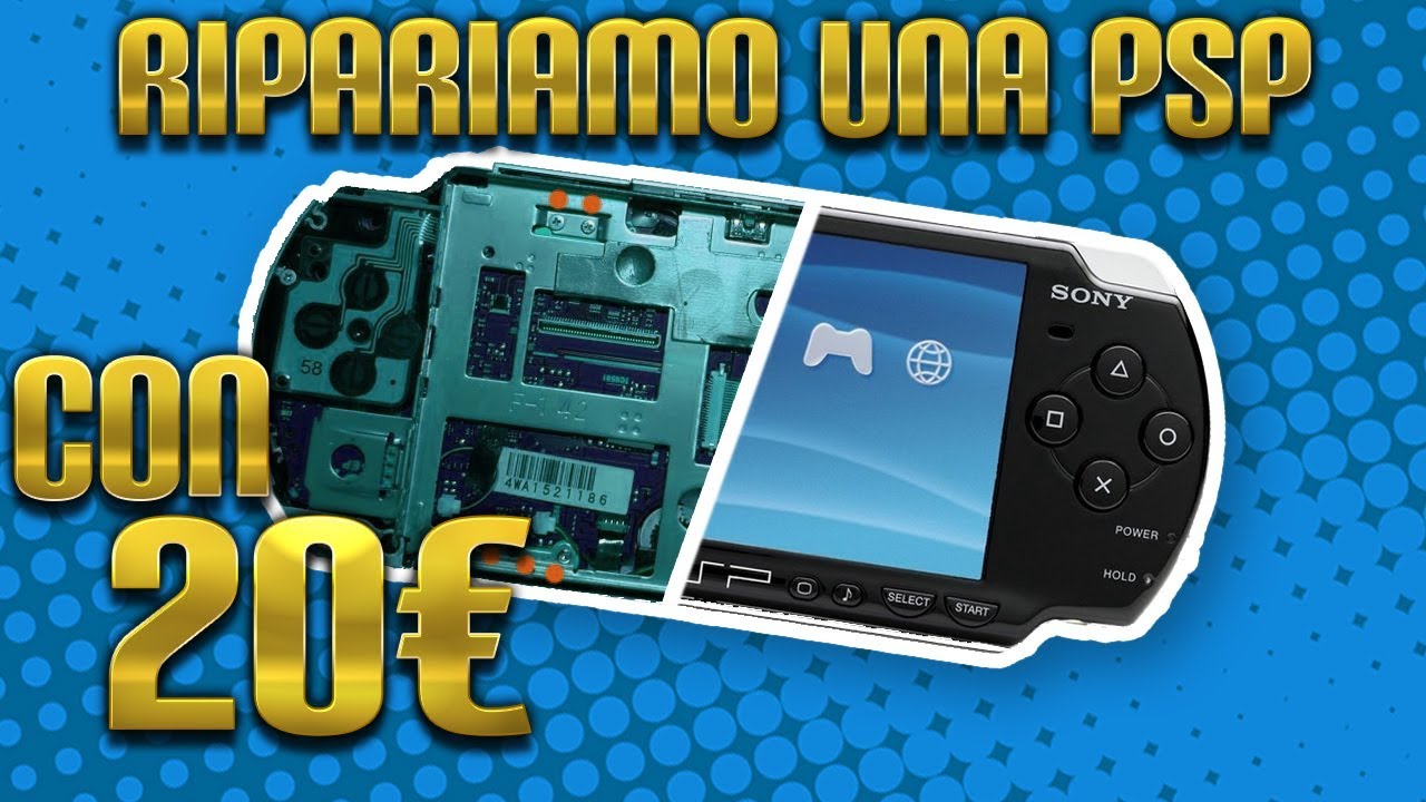 CONSOLE PORTATILE a 20€? RIPARIAMO UNA PSP ROTTA TROVATA SU SUBITO!