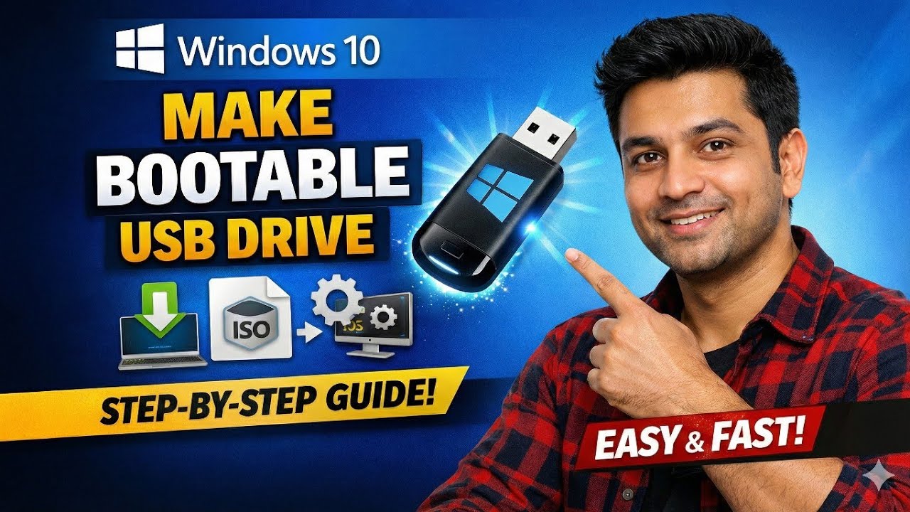How to Make Windows 10 Bootable USB Pendrive (Step-by-Step Guide) | Easy & Fast Method