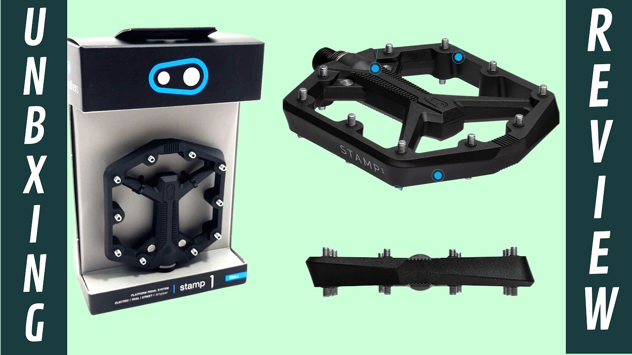 Crankbrothers Stamp 1 Gen 2 Pedals | Large, Black, Lightweight & Durable! - Unboxing