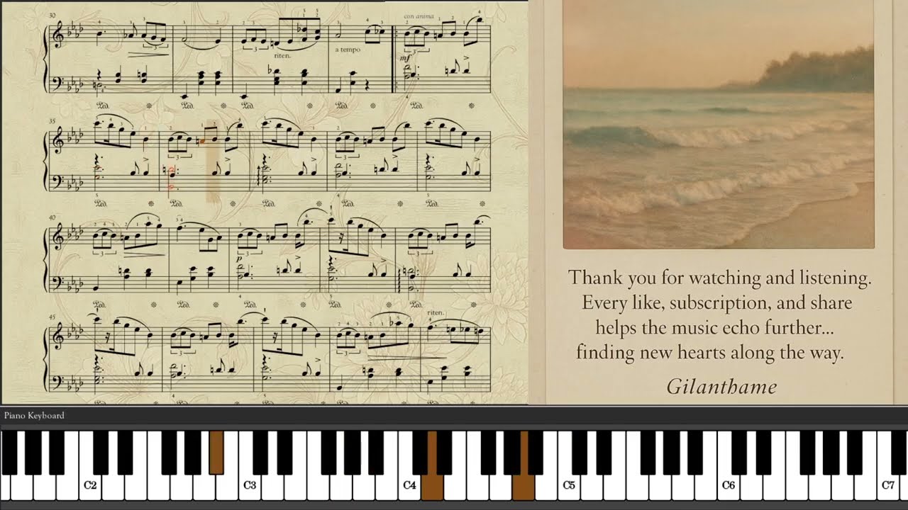 Chopin — Op  69 Nr . 1 "Valse de L'adieu" | Piano Sheet Music Tutorial