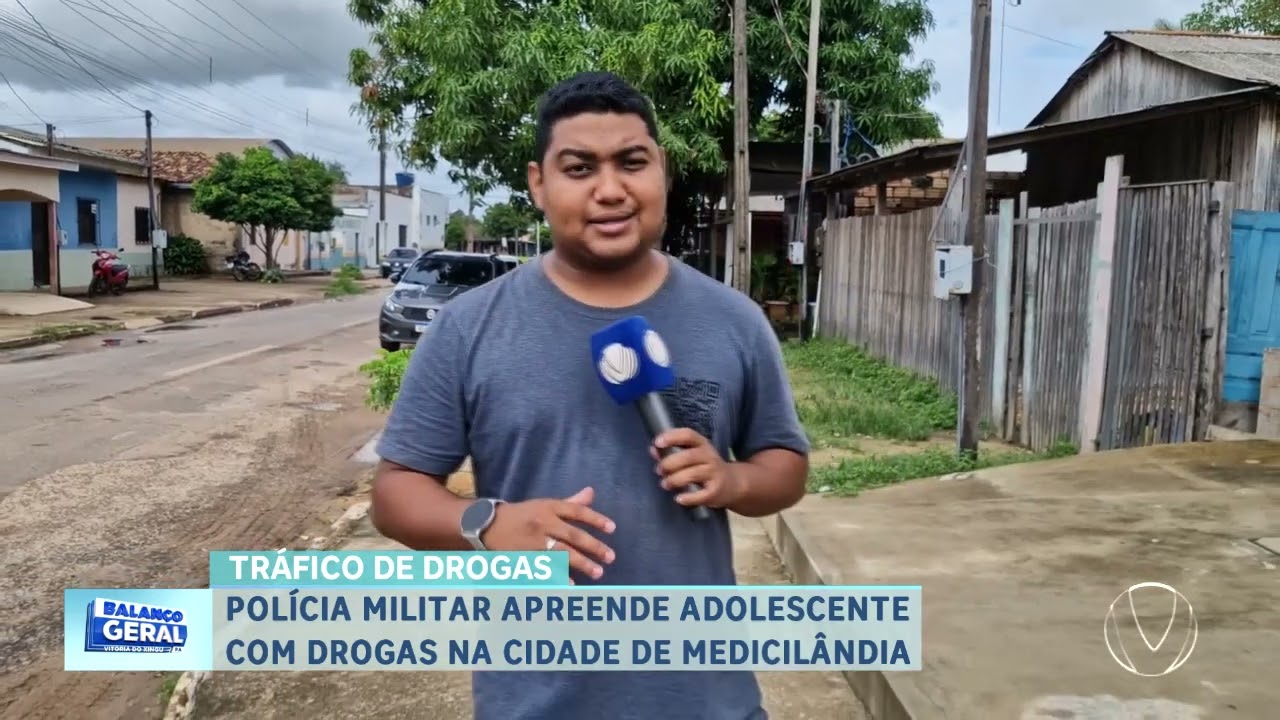 TRÁFICO DE DROGAS: POLÍCIA MILITAR APREENDE ADOLESCENTE COM DROGAS NA CIDADE DE MEDICILÂNDIA