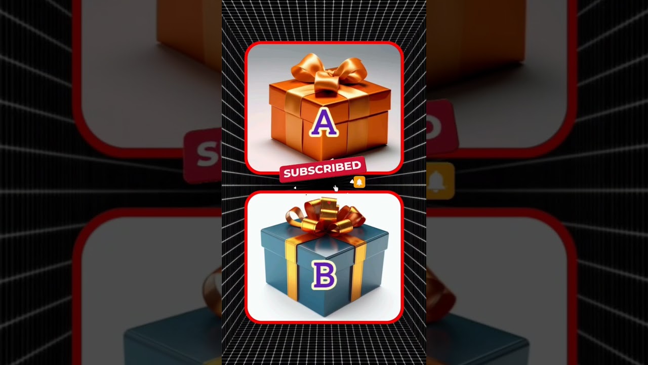 A & B | Doing challenge #viral #shorts #gift #open #box #duet #choose