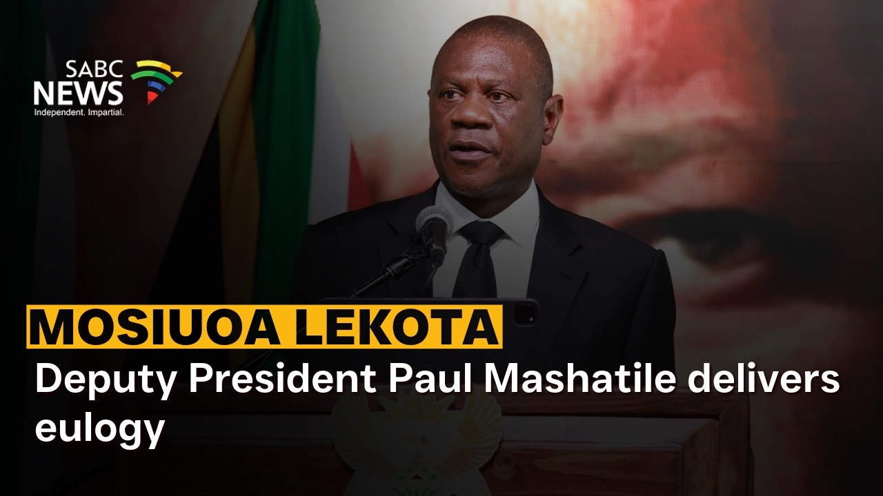 Lekota 1948-2026 | Deputy President Paul Mashatile delivers eulogy