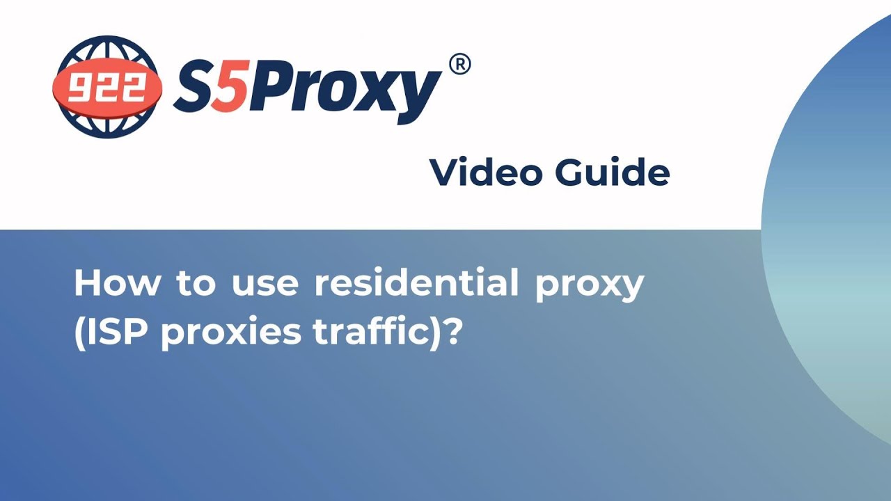 How to use residential proxy (ISP proxies traffic)?