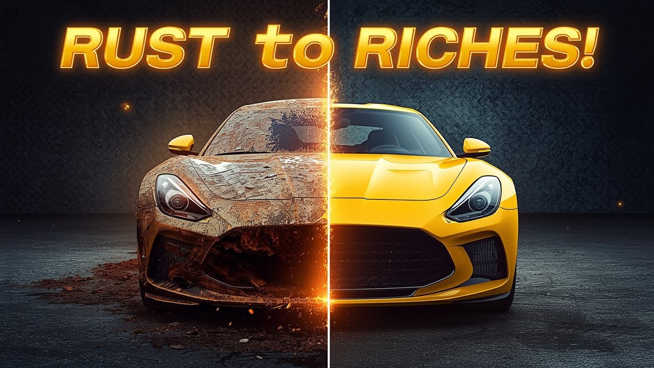 Rust to Riches Car Transformation😱 | Old Rusted Car into Luxury Supercar 🚗✨ | Restoration Project