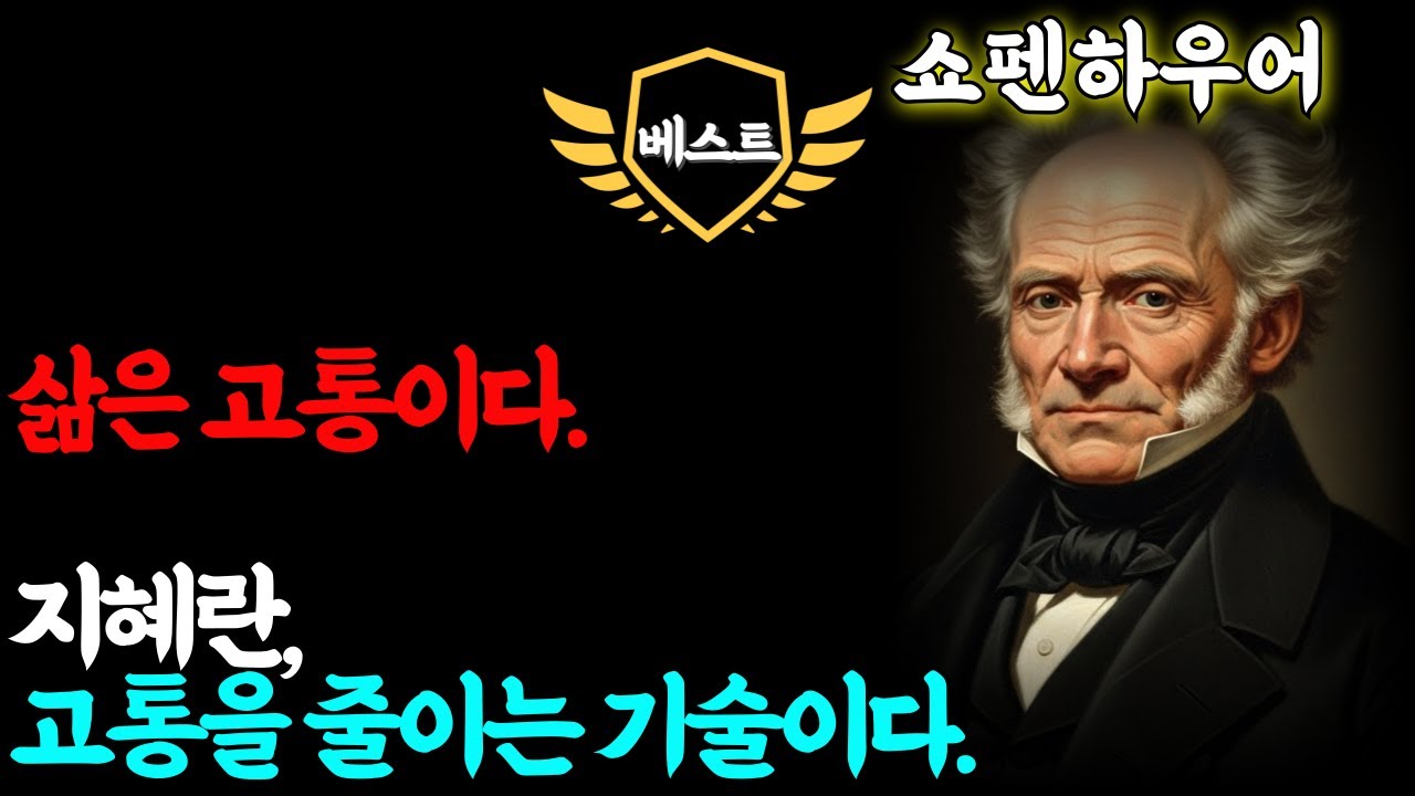 (쇼펜하우어이야기)삶은 고통이다. 지혜란, 고통을 줄이는 기술이다.