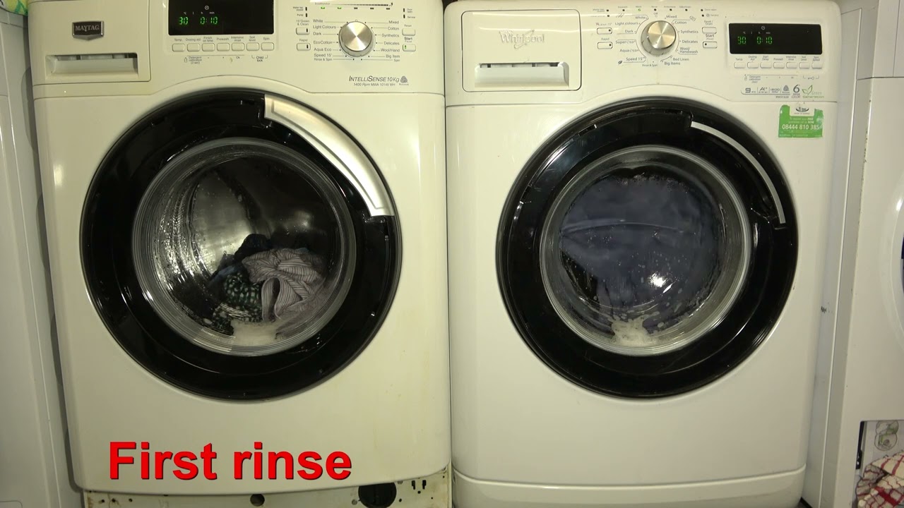 Wash Race - Maytag Intellisense vs whirlpool 6th sense / 15 minute wash
