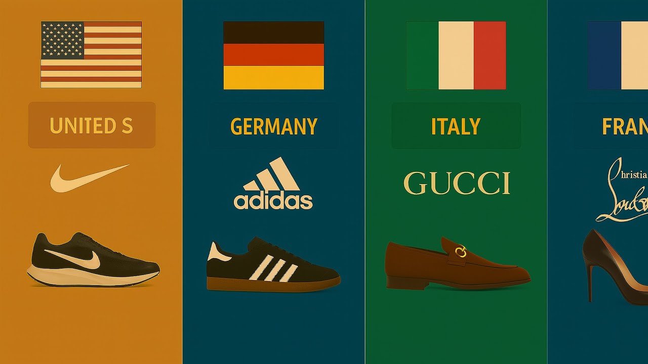 Shoe Brands from Different Countries 🌍 | Global Footwear Tour