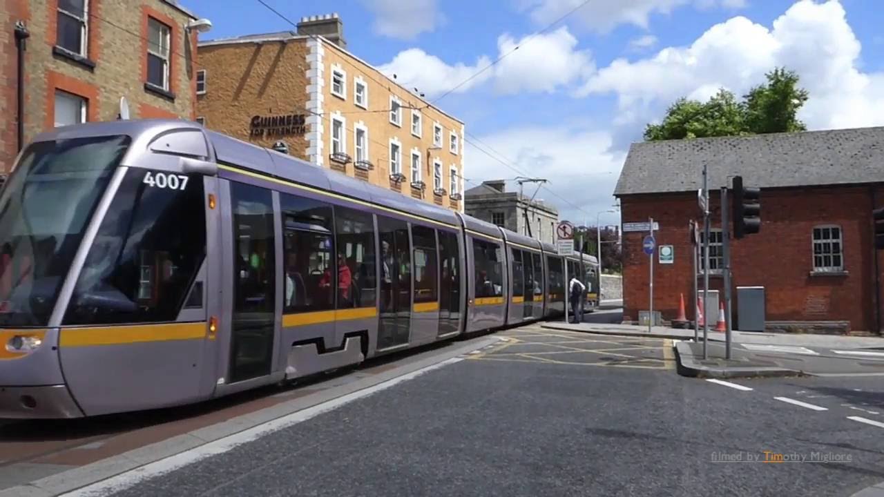 Luas Trams in Dublin, Ireland 2016