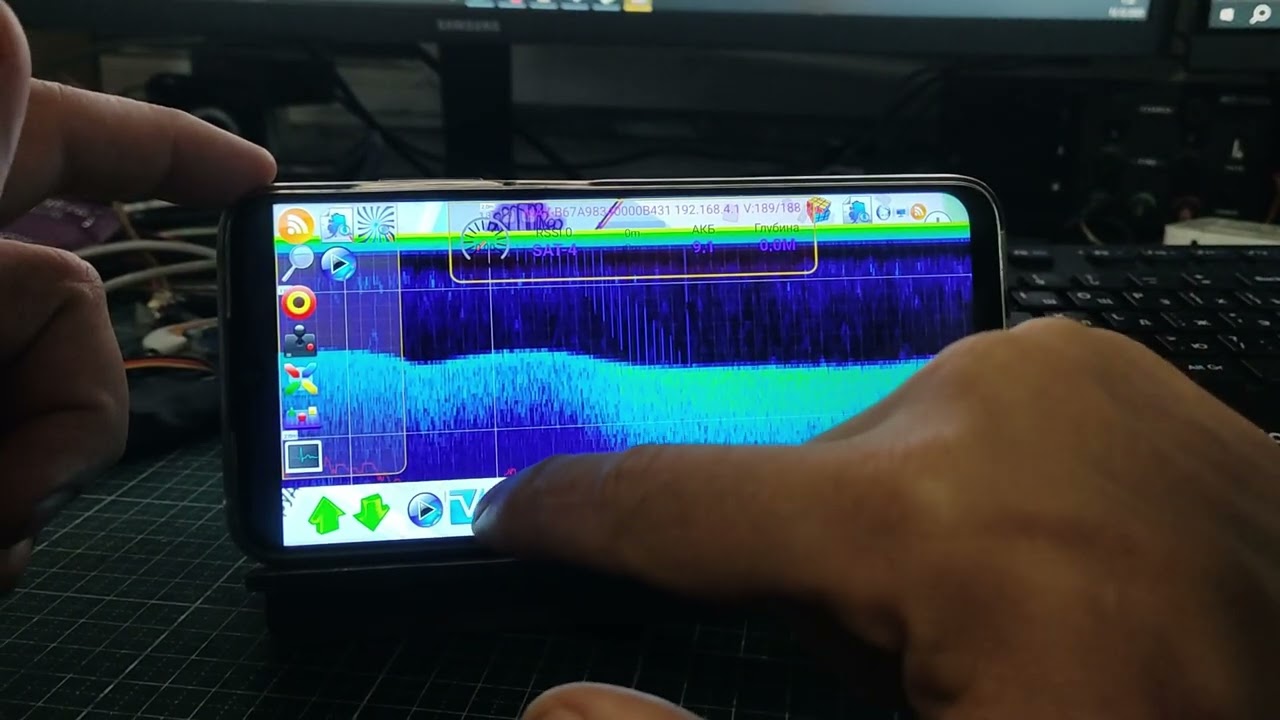 Сделал 3D карту глубин с Erchang F68 в UniAdmin2 +  ИИ говорит куда завозить.