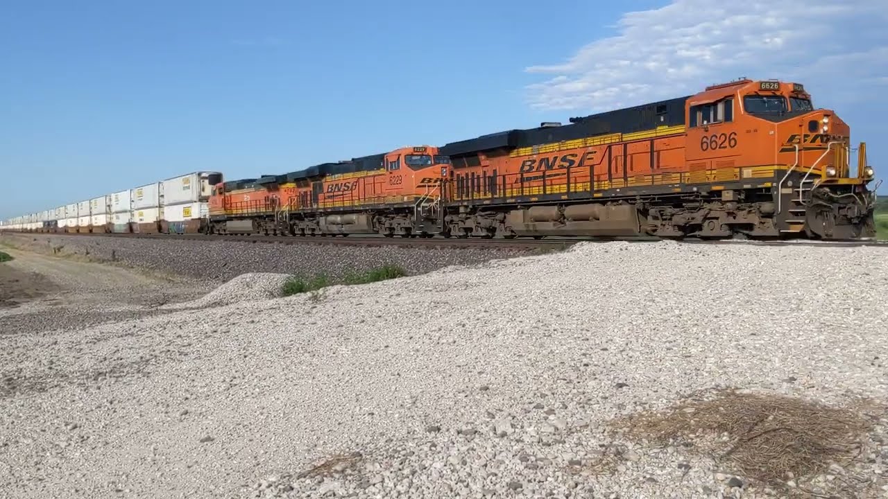 BNSF 6626 Westbound Elmer MO 2022/07/24